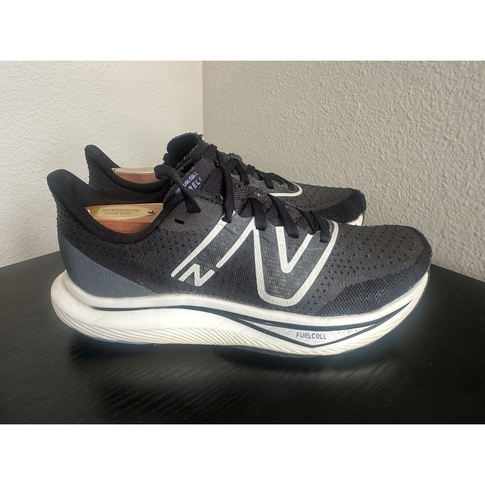 New Balance Womens Fuelcell Rebel V3 Black White Running‎ Shoes Sneakers Sz 7